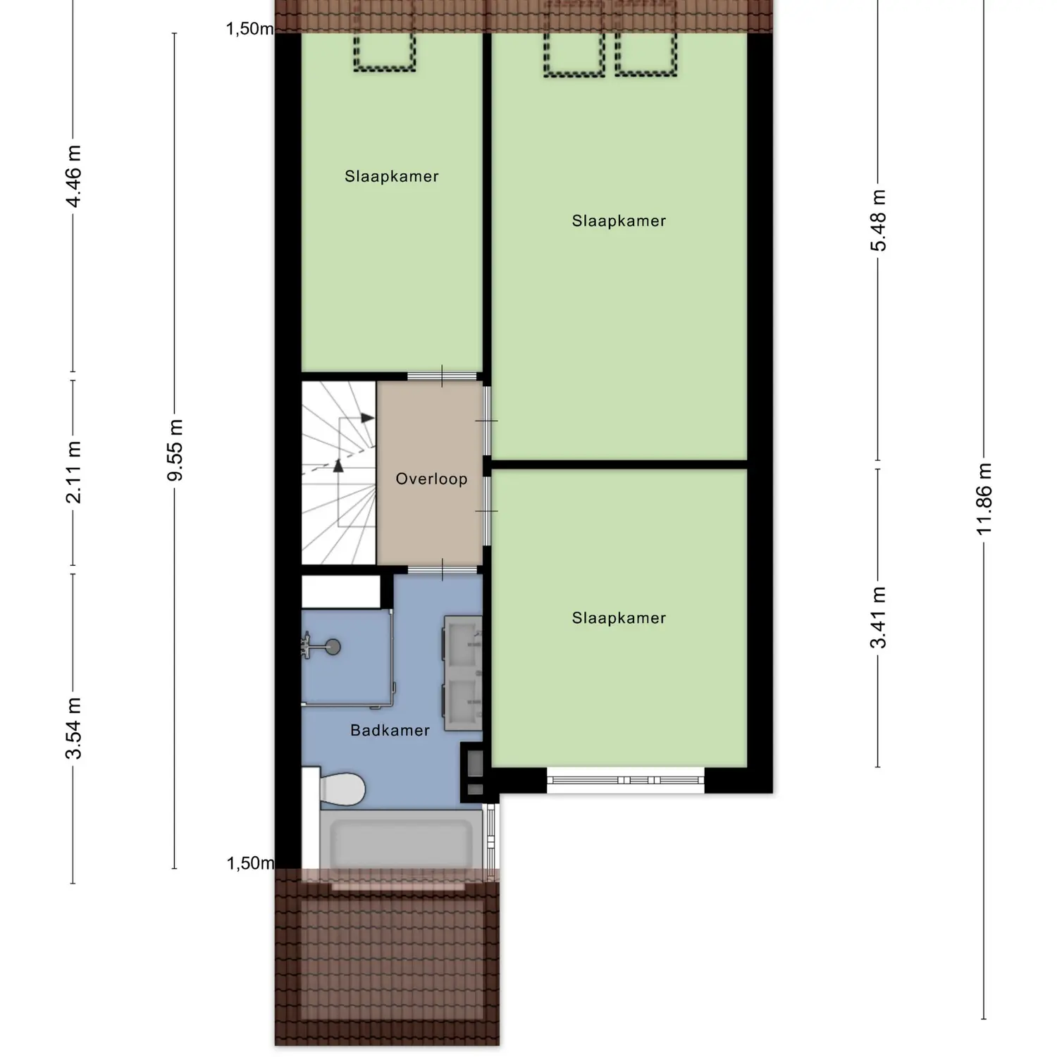 Aan de IJsbaan 14, ZUIDLAND plattegrond 2