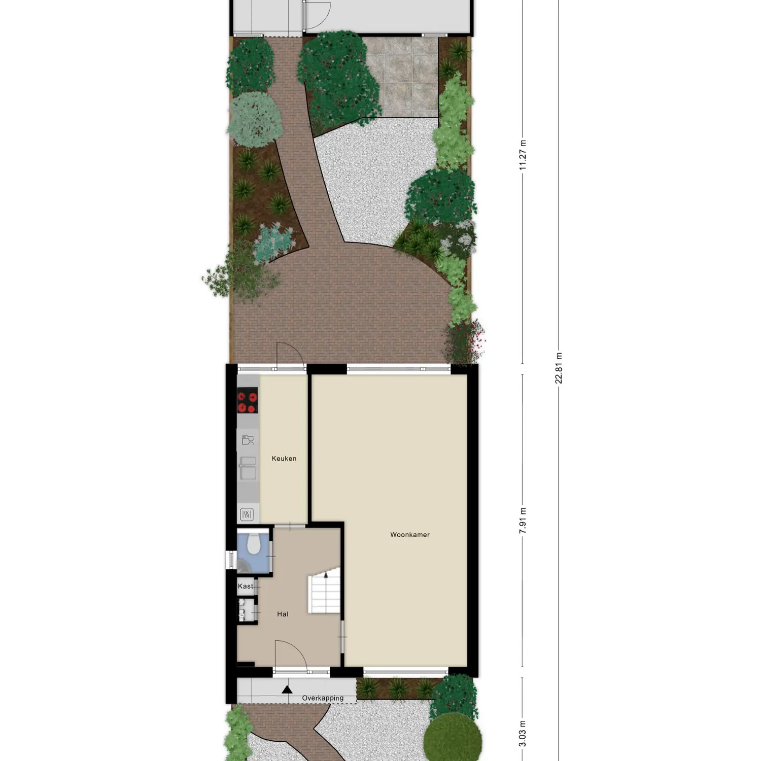 Melkwegplein 25, SPIJKENISSE plattegrond 1