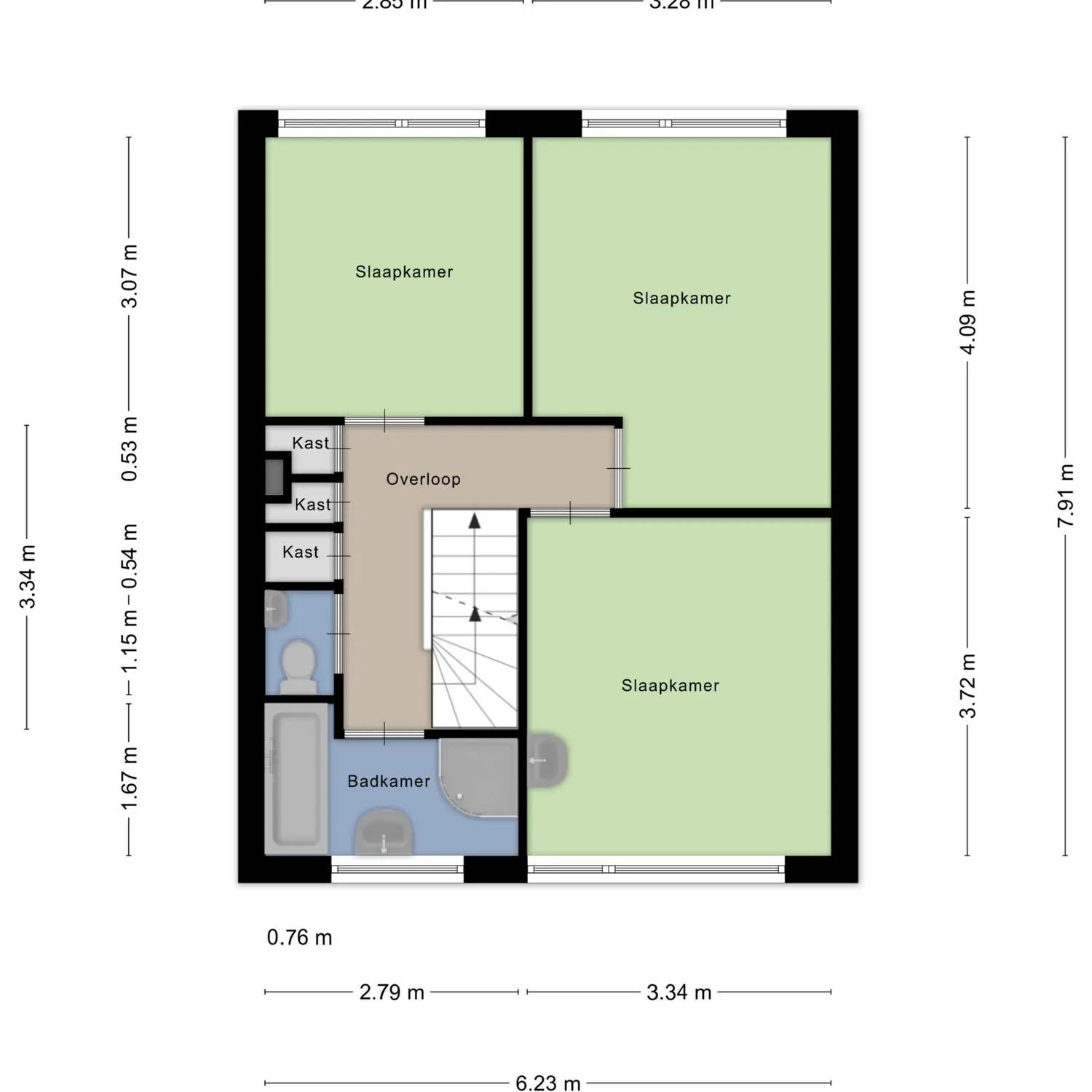 Melkwegplein 25, SPIJKENISSE plattegrond 3