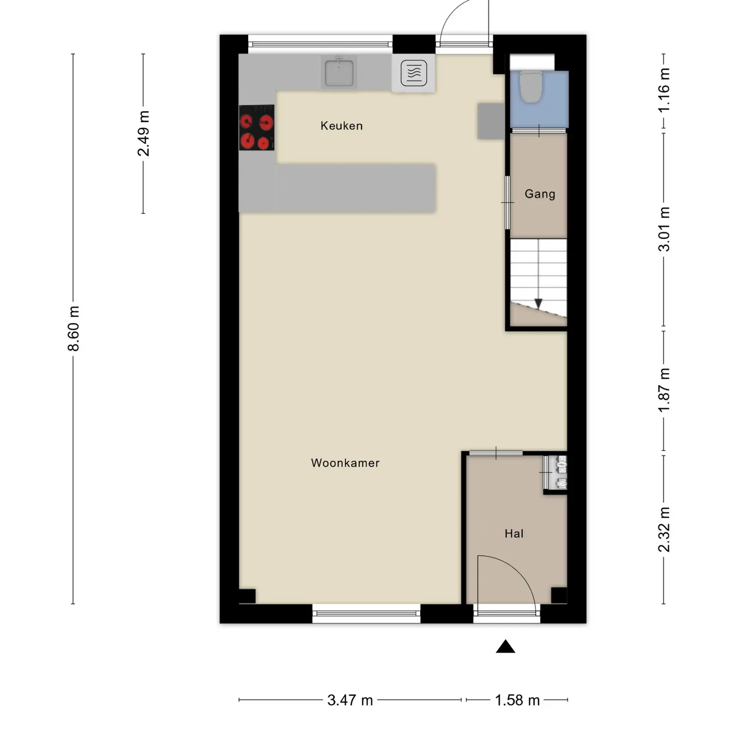 Symfonielaan 42, SPIJKENISSE plattegrond 0