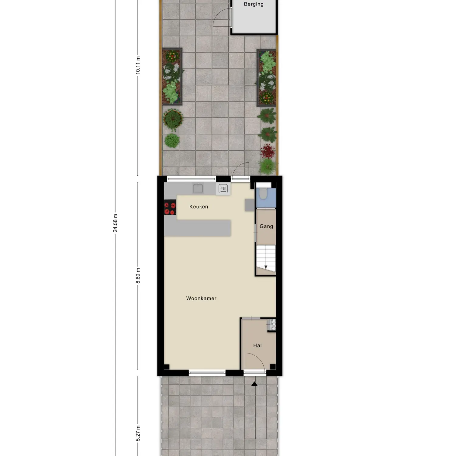 Symfonielaan 42, SPIJKENISSE plattegrond 1