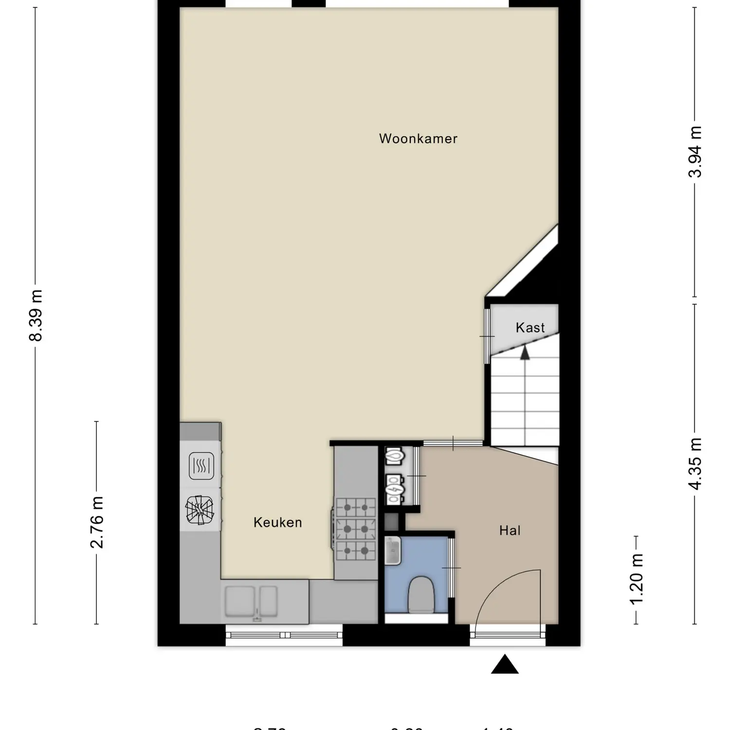 Margaretha Roosenboomstraat 16, SPIJKENISSE plattegrond 1