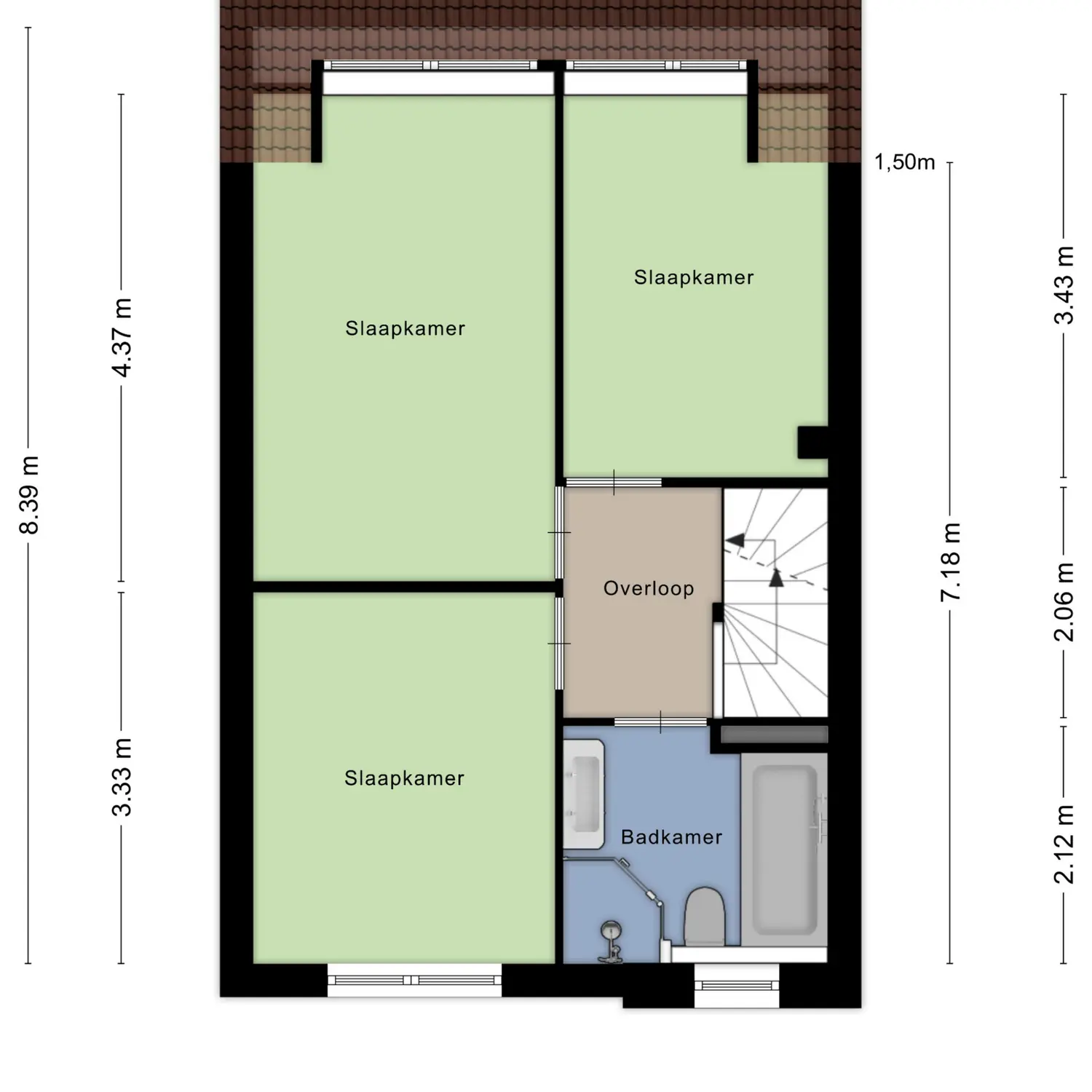 Margaretha Roosenboomstraat 16, SPIJKENISSE plattegrond 3