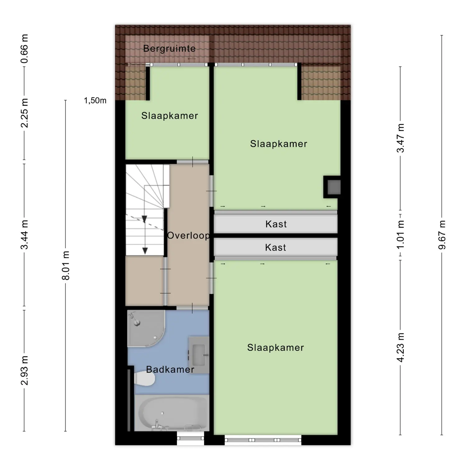 Vlinderveen 437, SPIJKENISSE plattegrond 4