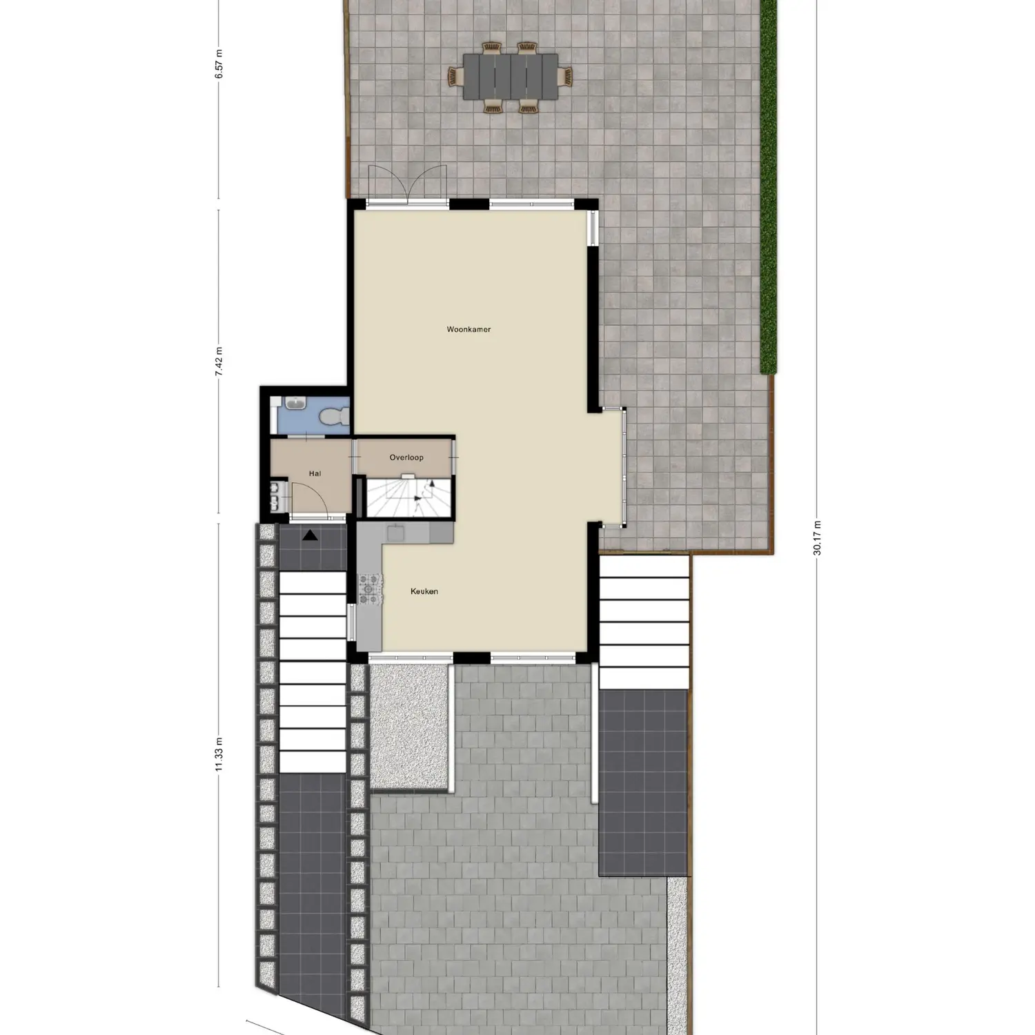 Johanna Naberstraat 3, SPIJKENISSE plattegrond 1