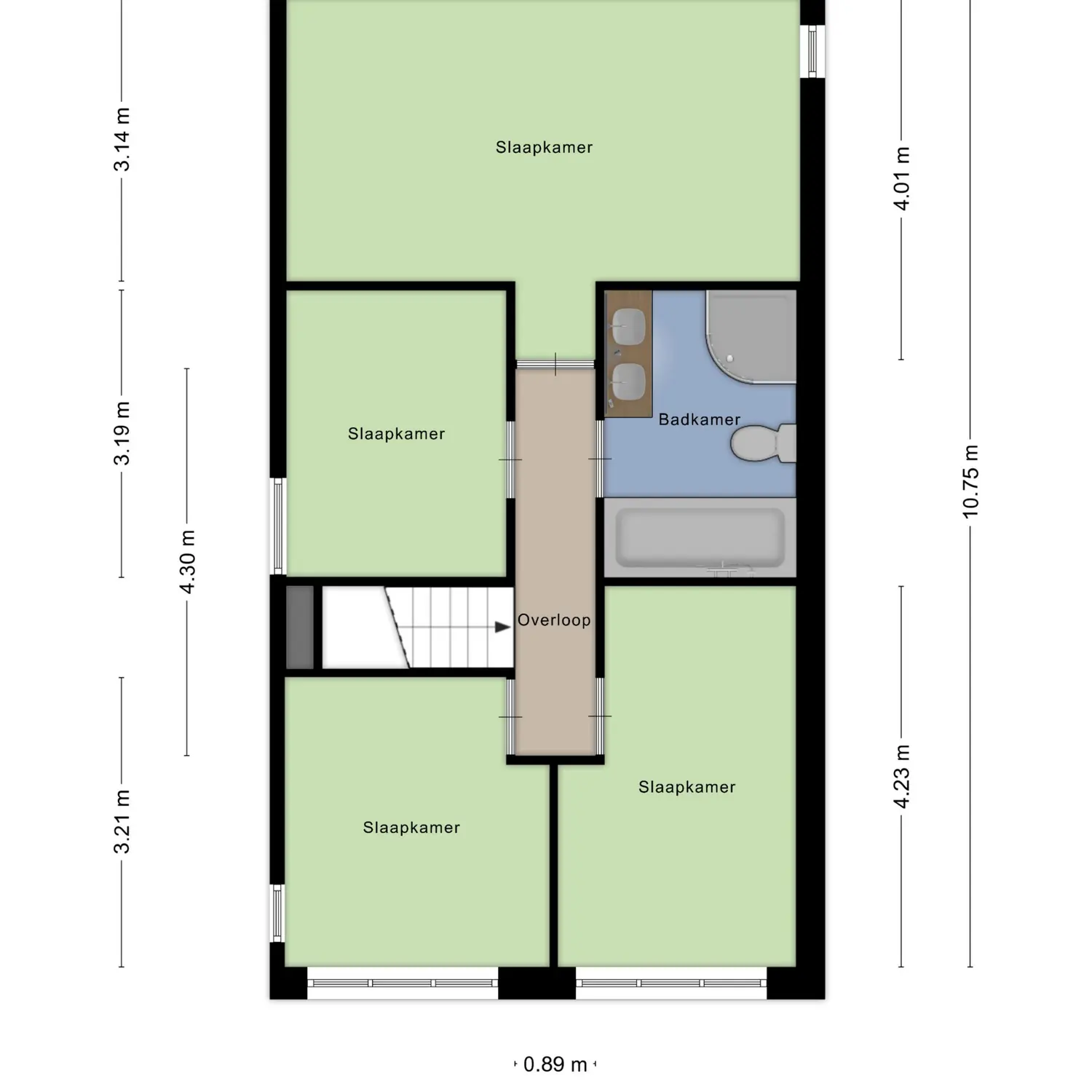 Johanna Naberstraat 3, SPIJKENISSE plattegrond 2