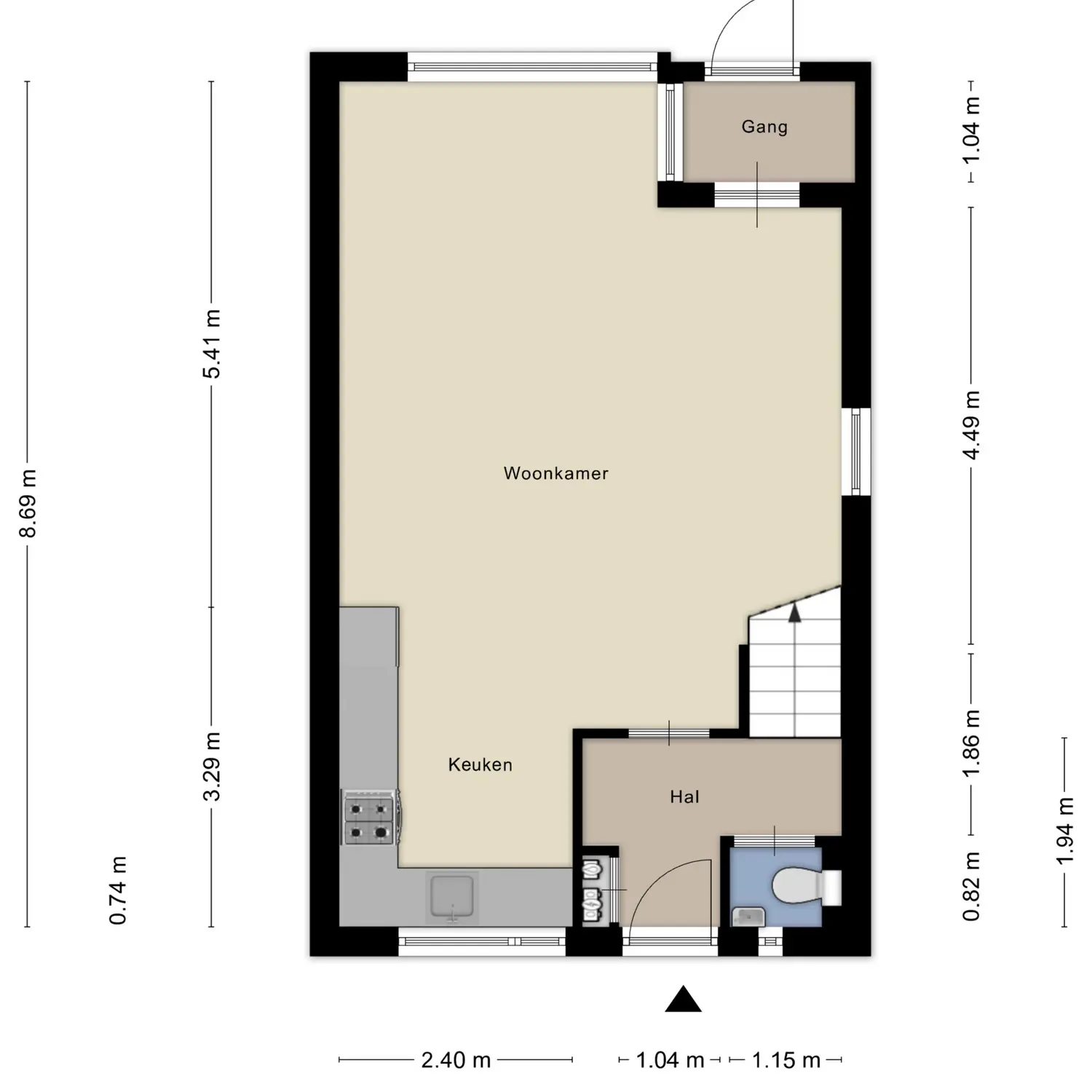 Alikruik 14, HELLEVOETSLUIS plattegrond 1