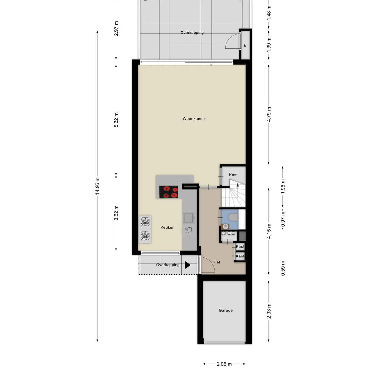 Karperveen 560, SPIJKENISSE plattegrond 0