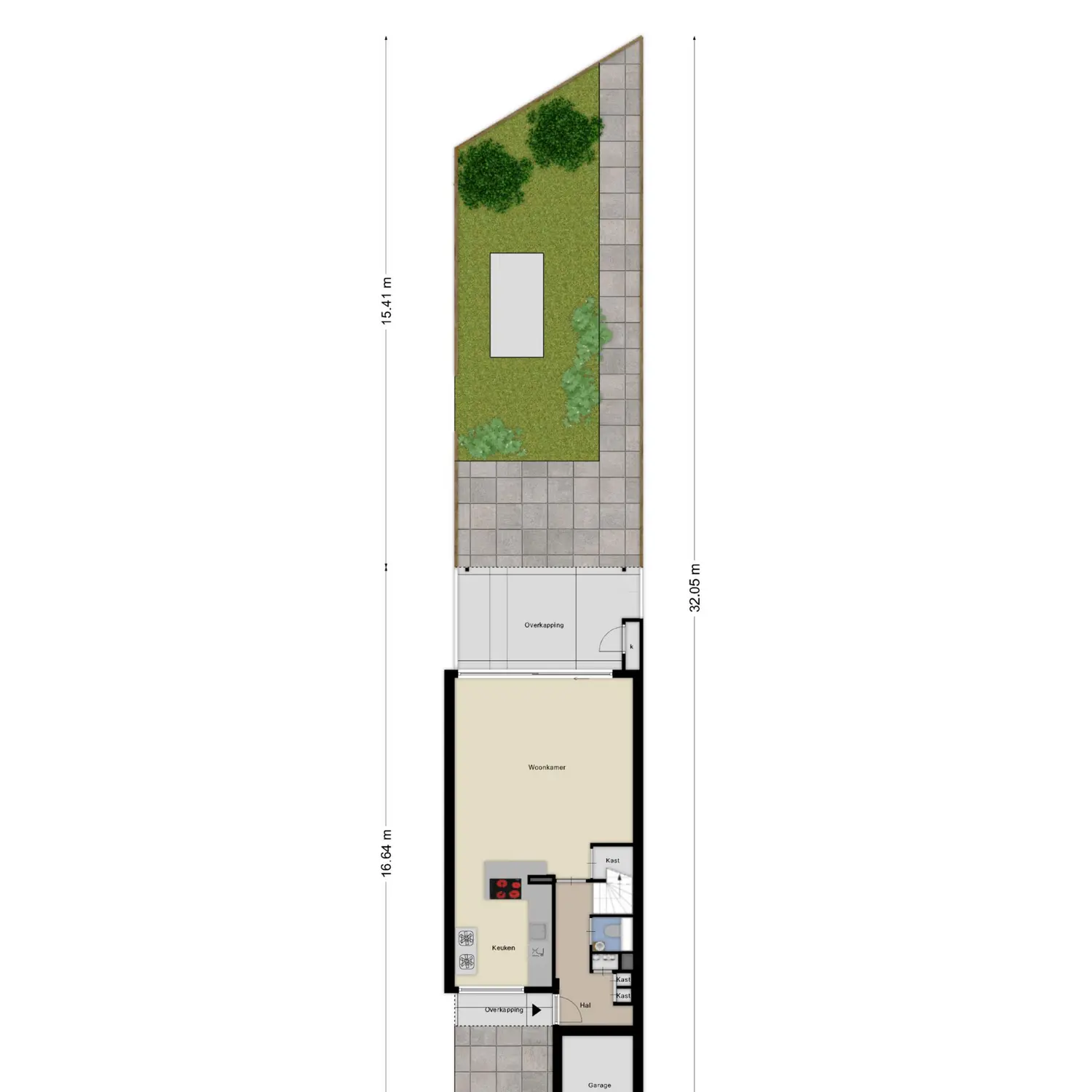 Karperveen 560, SPIJKENISSE plattegrond 1