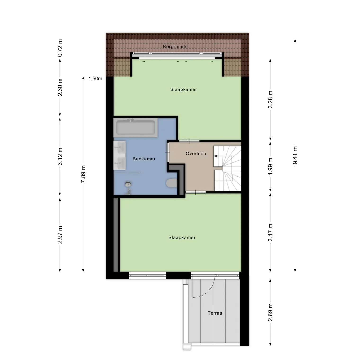Karperveen 560, SPIJKENISSE plattegrond 2