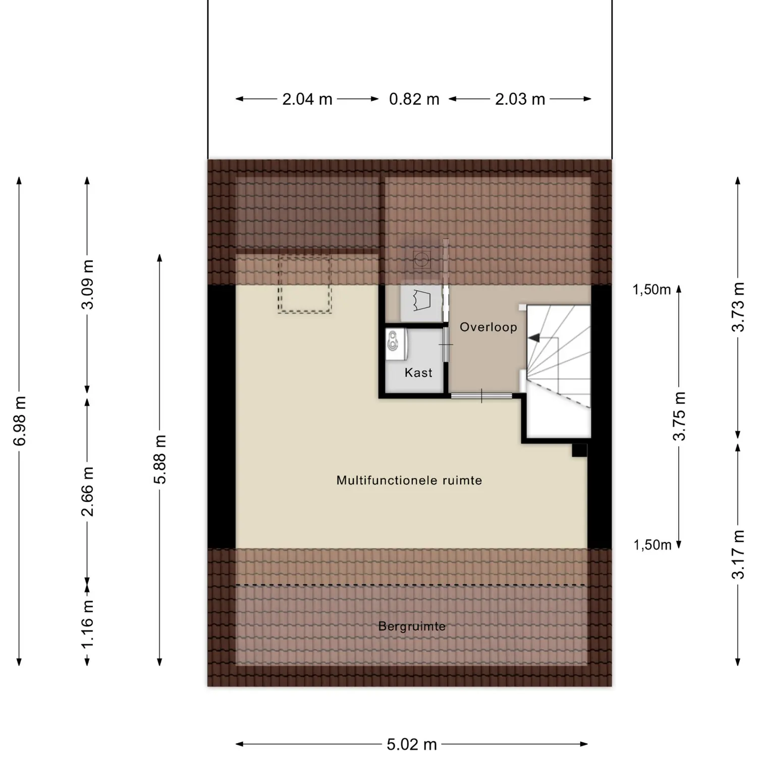 Karperveen 560, SPIJKENISSE plattegrond 3
