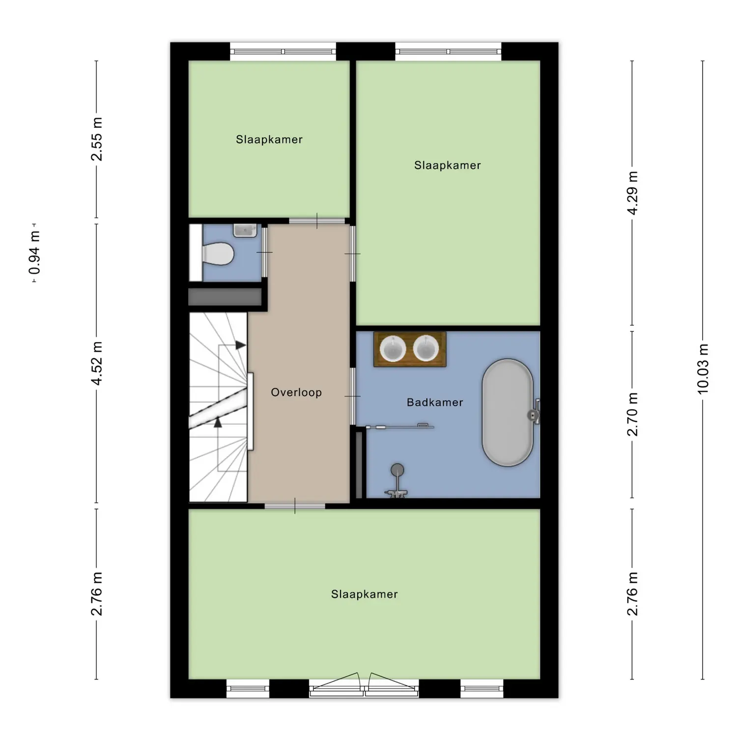 Sluiskade 88, SPIJKENISSE plattegrond 3