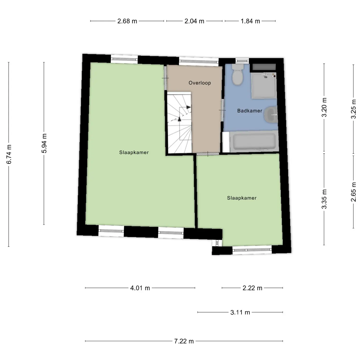 Maria Kleine-Gartmanstraat 108, SPIJKENISSE plattegrond 2
