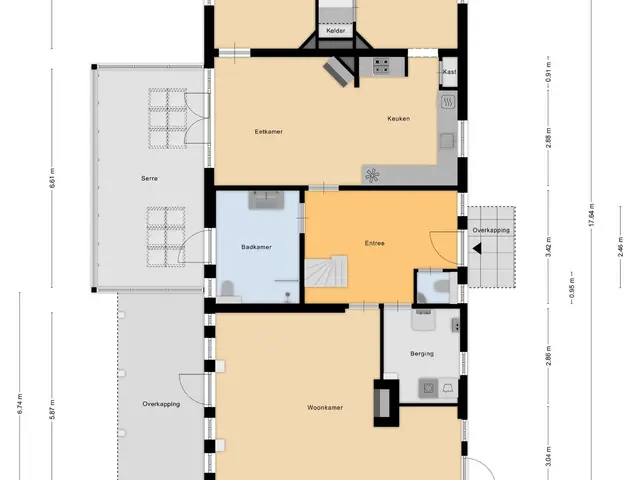 Plattegrond van Loonsestraat 12