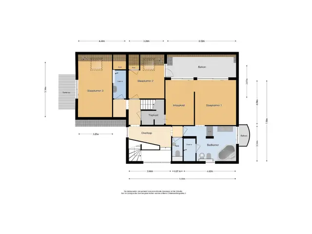 Plattegrond van St.-Lambertusstraat 38