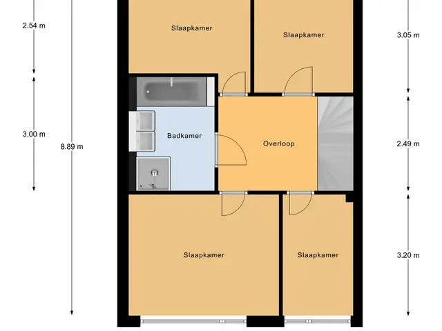 Plattegrond van Ockeghemstraat 7