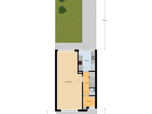 Plattegrond van Ockeghemstraat 7