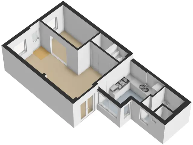 Plattegrond van Stationsstraat 16
