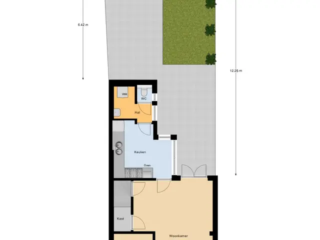 Plattegrond van Stationsstraat 16