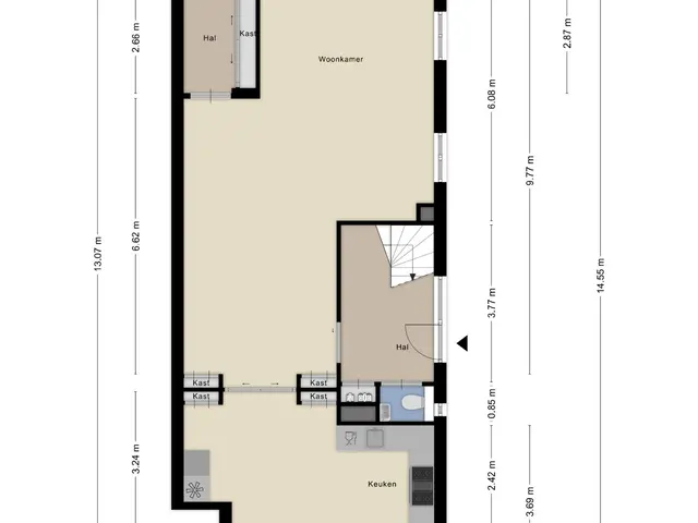 Plattegrond van Torenstraat 5