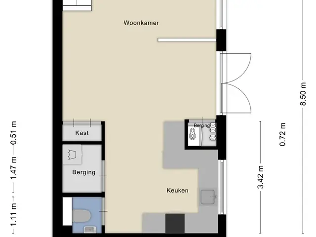Plattegrond van Torenstraat 5