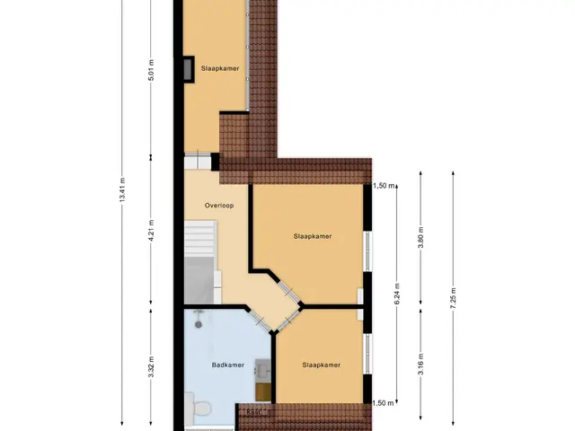 Plattegrond van Van Miertstraat 25