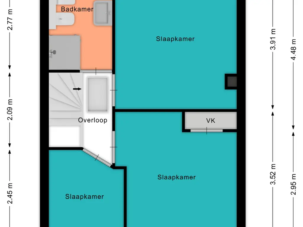 Plattegrond Nieuwendijk 121