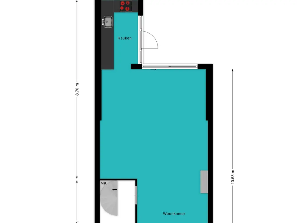 Plattegrond Nieuwendijk 121