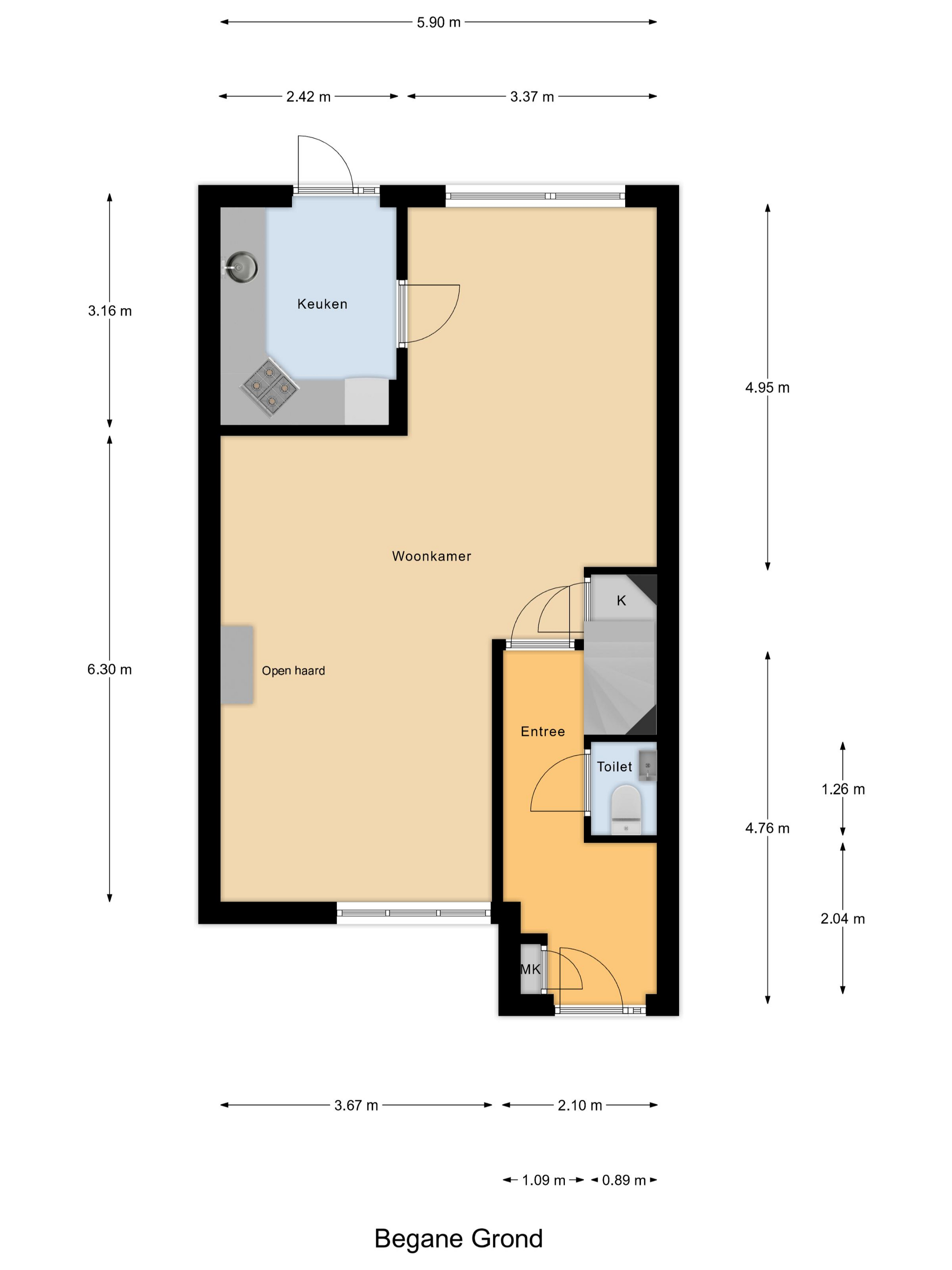 Hoekwoning te koop: van Heeswijkstraat 61, Kaatsheuvel