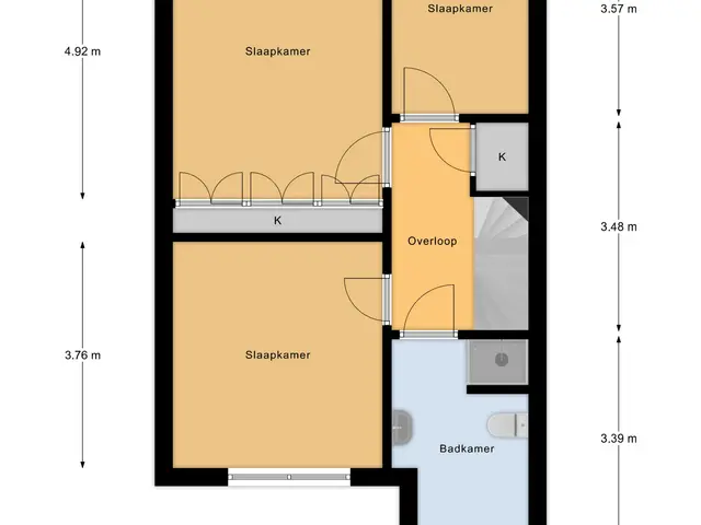 Plattegrond van van Heeswijkstraat 61