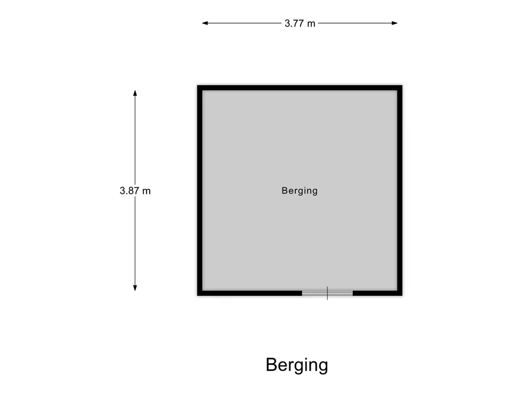 Plattegrond berging